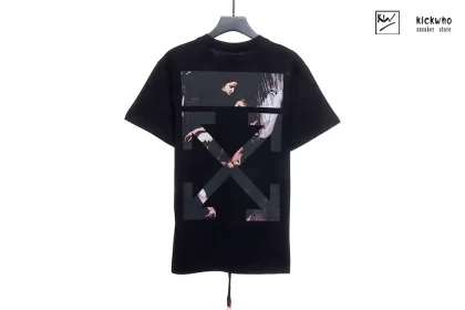 Offwhite Angel Paint T-shirt Black