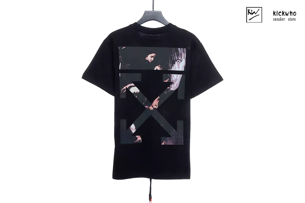 Offwhite Angel Paint T-shirt Black