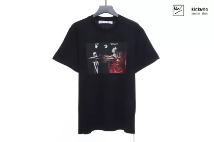 Offwhite 21SS CARAVAGGIO PAINTING T-SHIRT Black