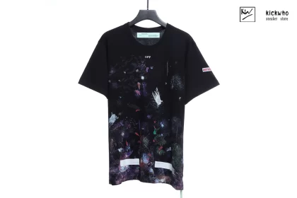 OFFWHITE SKY FIREWORK T-SHIRT BLACK
