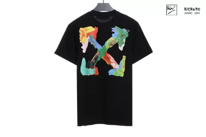Offwhite Brush Arr Over Skate T-shirt Black