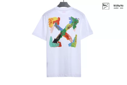Offwhite Brush Arr Over Skate T-shirt White