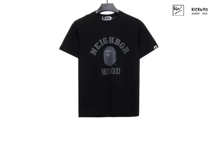 BAPE X Nbhd Camo Snowboard T-shirt Black