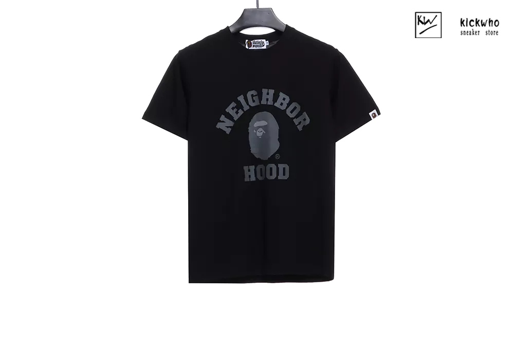 BAPE X Nbhd Camo Snowboard T-shirt Black
