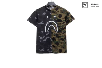 Bape Paneled Shark Camouflage T-shirt