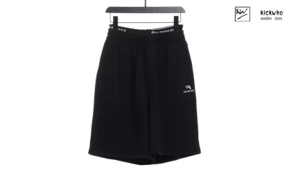 Balenciaga Ribbon Embroidery Shorts Black