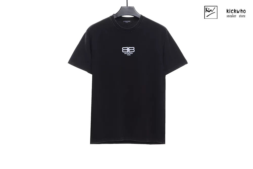 Balenciaga B Lock Embroidery T-shirt Black