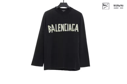 Balenciaga BB long sleeve T-shirt Black