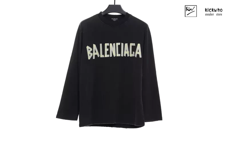 Balenciaga BB long sleeve T-shirt Black