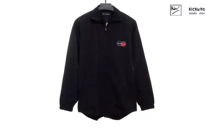 Balenciaga Double ring embroidery Jacket Black