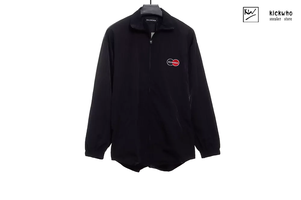 Balenciaga Double ring embroidery Jacket Black