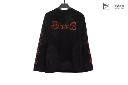 Balenciaga Sanskrit embroidered long sleeves