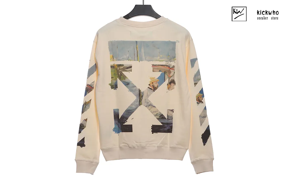 Off-White 19SS Boat Crewneck Cream