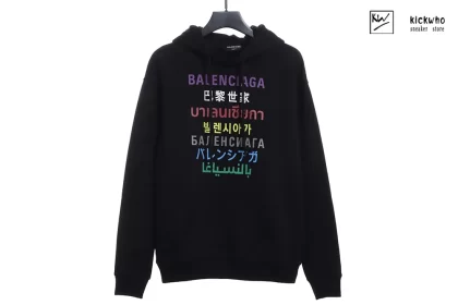Balenciaga Multi Logos Hoodie