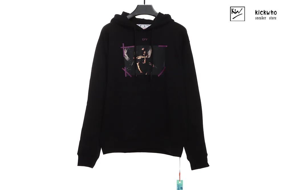 OffWhite Religious Virgin Mary Hoodie Purple
