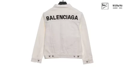 Balenciaga Classic Back Letter Denim Jacket