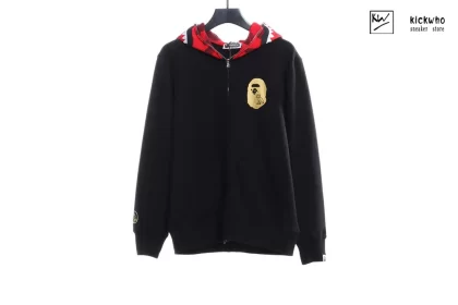 Bape X Ovo Shark Full Zip Hoodie Black