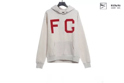 FOG Red Logo Hoodie Cream