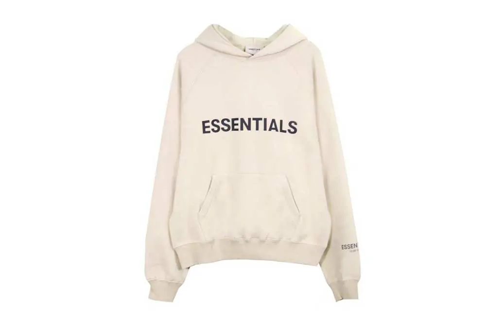 Essentials Offset Print Zip Hoodie