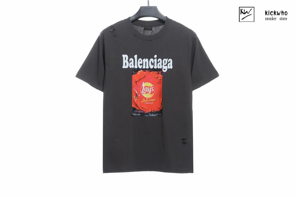 Balenciaga X Lay's Red T-shirt