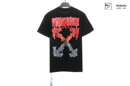 Offwhite Red/Grey Dissolved Arrow T-shirt