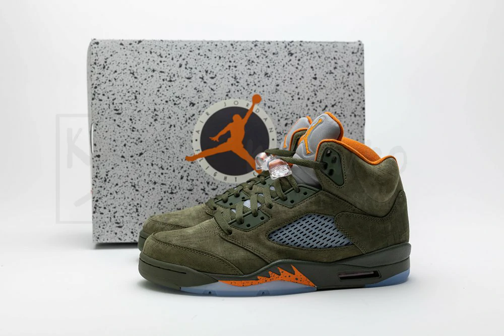 Godkiller Air Jordan 5 Retro 'Olive' 2024 - Image 4