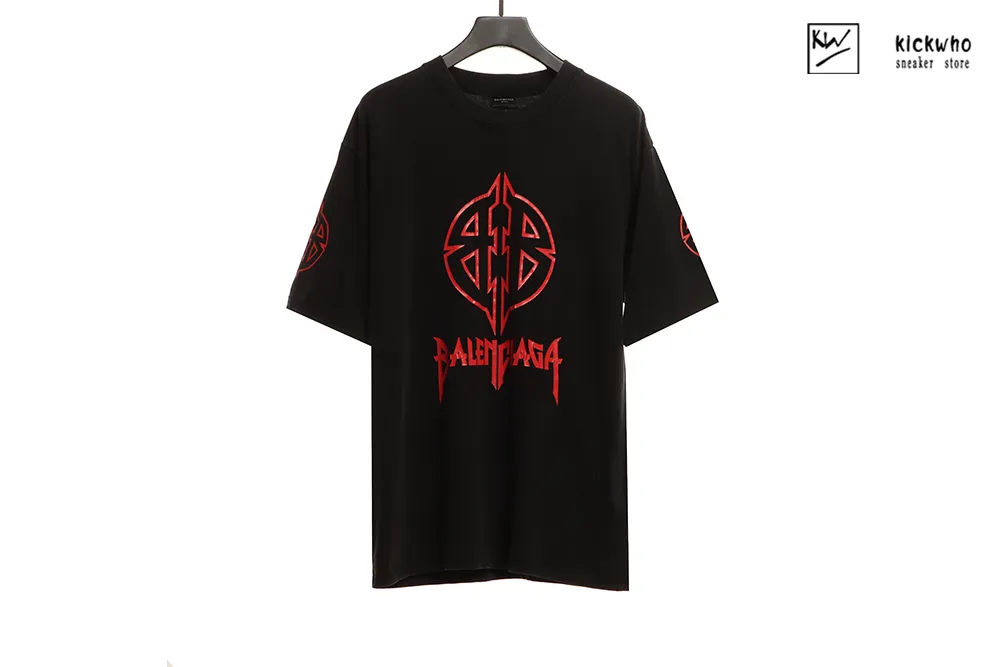 Balenciaga BB Printing T-shirt Black