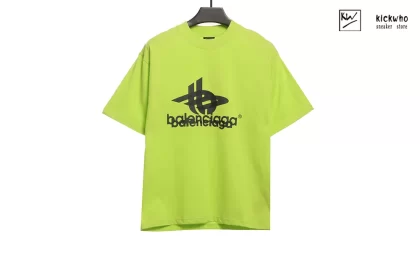 Balenciaga Overlapping Logos T-shirt Green