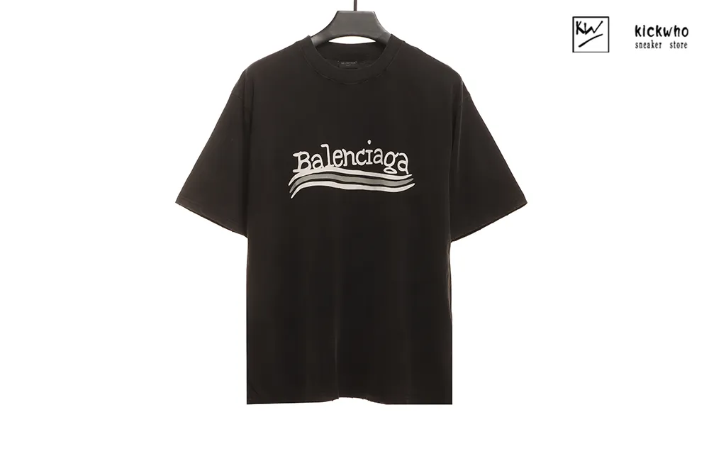 Balenciaga Damaged Cola T-shirt Carbon Soot