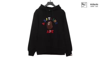 A BATHING APE Colored Letters Hoodie