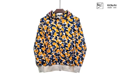 Bape Camo Shark ZIP HOODIE Black Blue