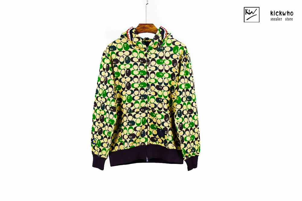 BAPE X COACH SHARK FULL ZIP HOODIE