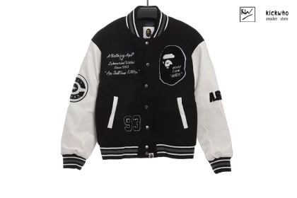 Bape Logo Baseball Jacket