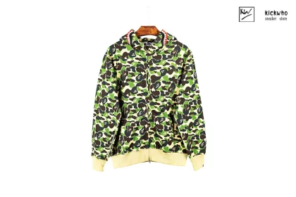 Bape Camo SHARK FULL ZIP HOODIE Green