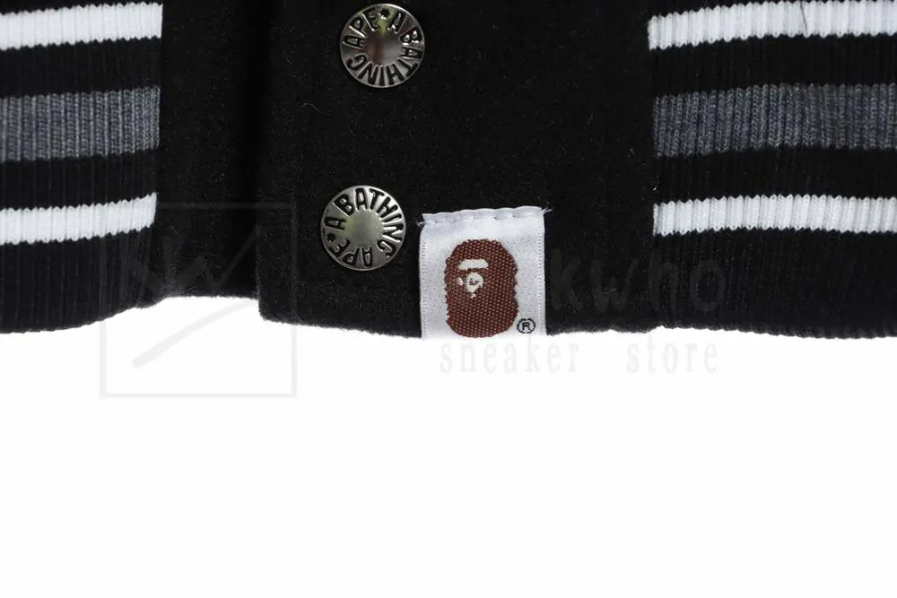 Bape Logo Baseball Jacket - Image 10