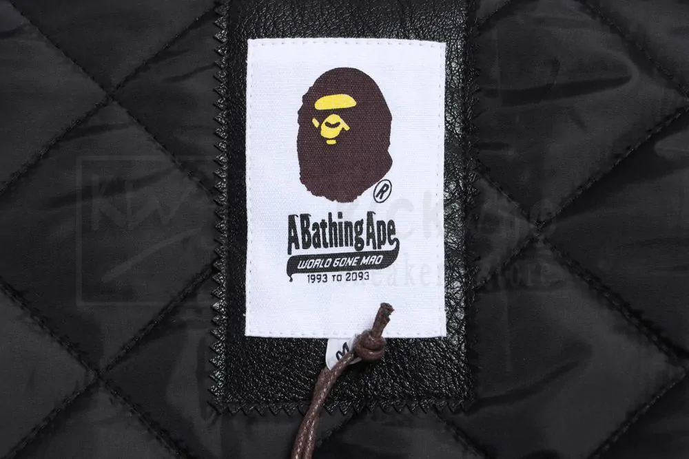 Bape Logo Baseball Jacket - Image 11