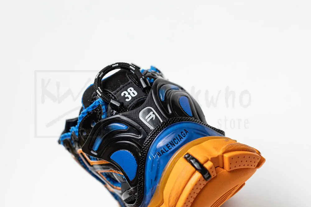 Balenciaga Runner Sneaker Blue Orange - Image 12