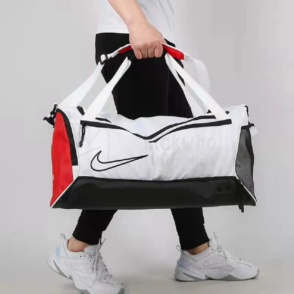 Nike Duffle Bag White - Image 14