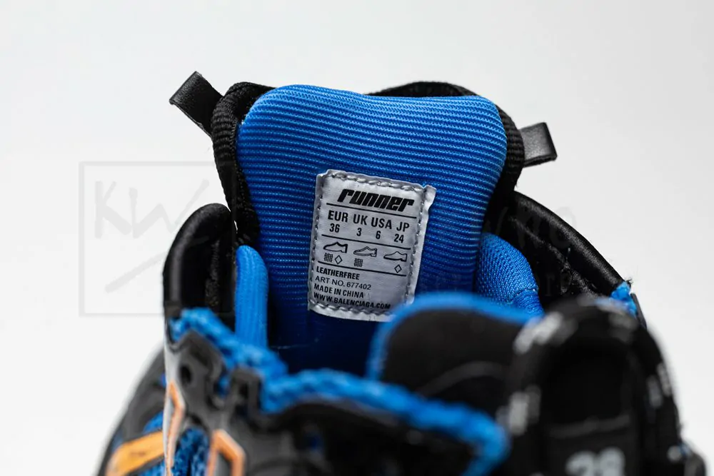 Balenciaga Runner Sneaker Blue Orange - Image 18