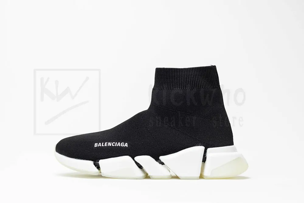 Balenciaga Wmns Speed 2.0 Sneaker 'Black White' - Image 2