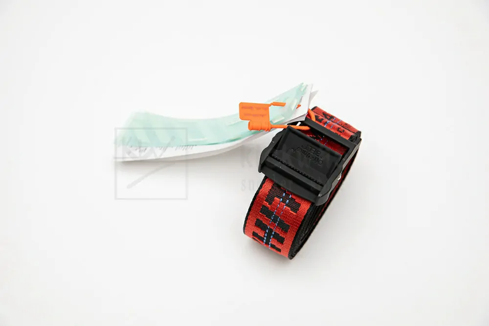 Off-white Industrial Belt Red/Black - Image 2