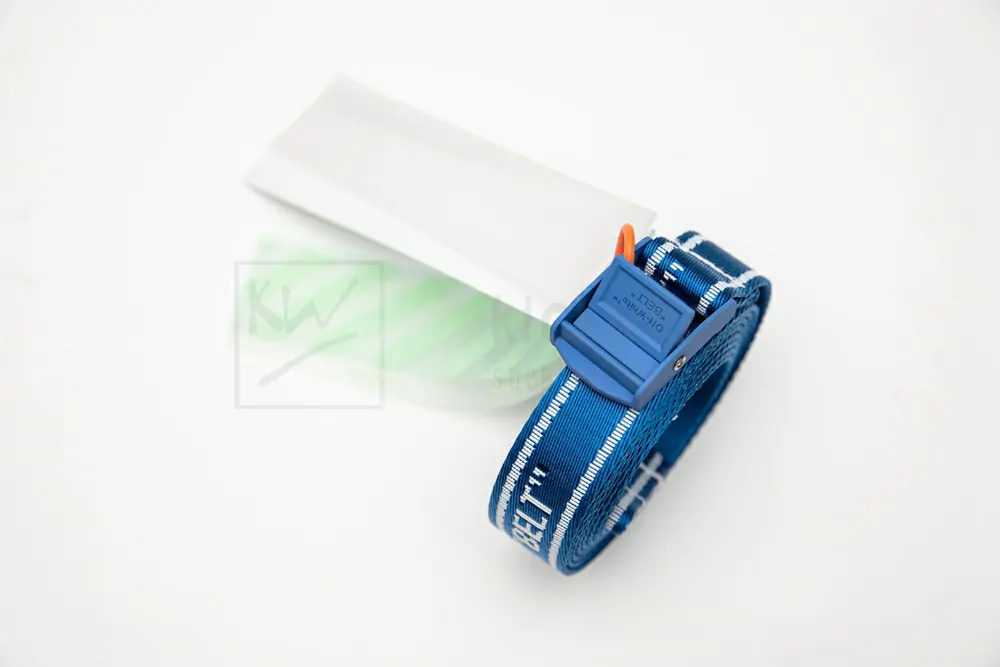 Off-white Industrial Belt Dark Blue - Image 2