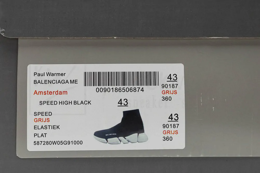 Balenciaga Wmns Speed 2.0 Sneaker 'Black White' - Image 20