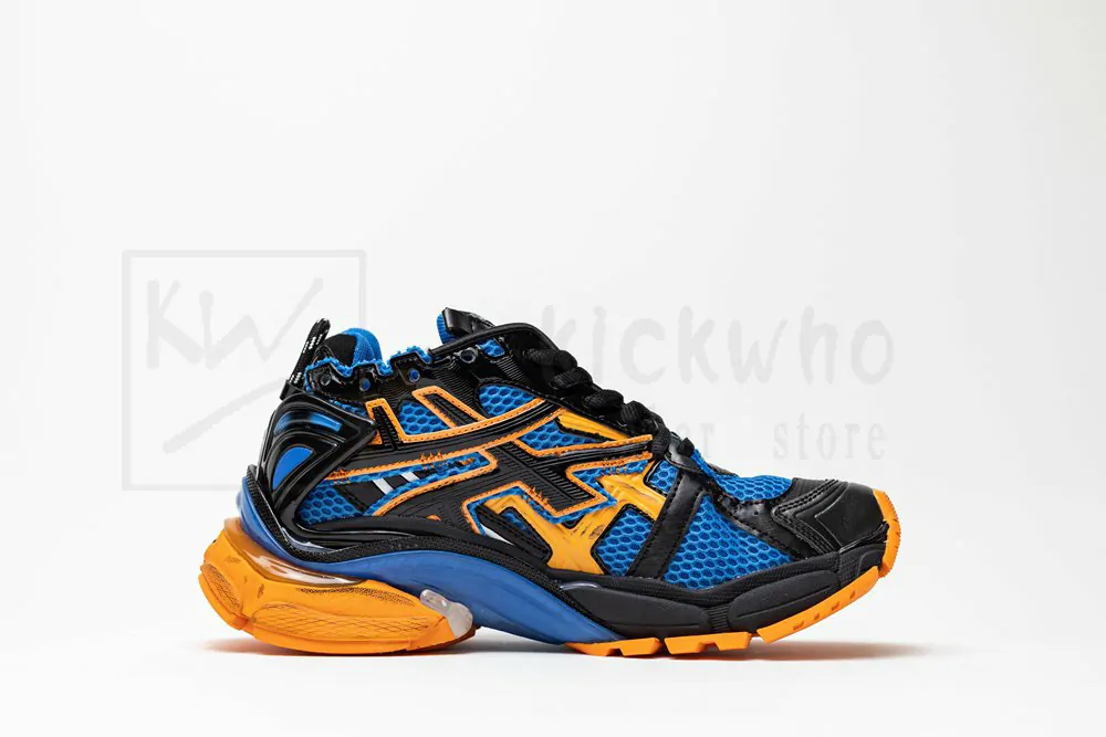 Balenciaga Runner Sneaker Blue Orange - Image 3