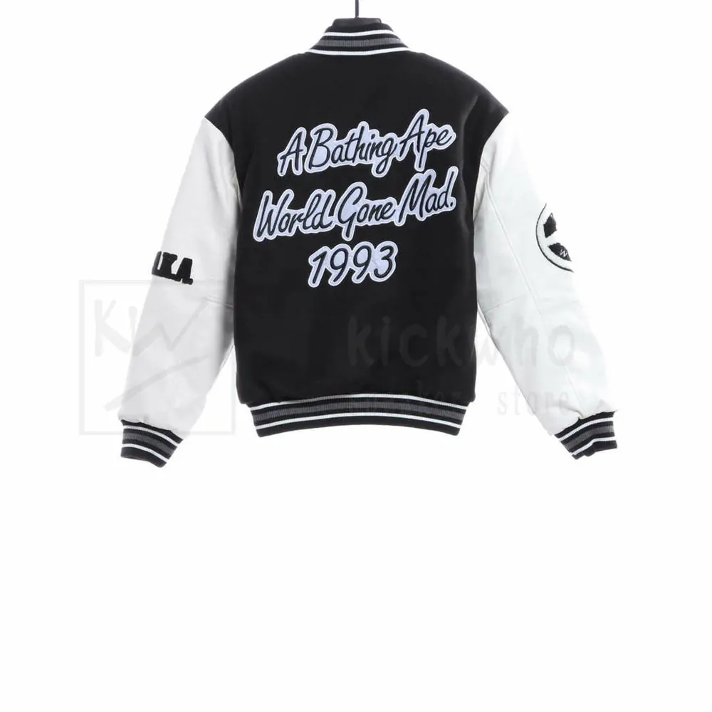Bape Logo Baseball Jacket - Image 3