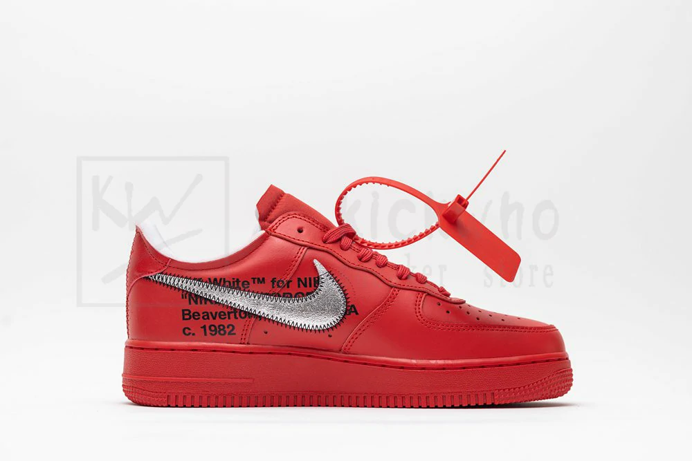 Off-White x Air Force 1 Low Red - Image 3