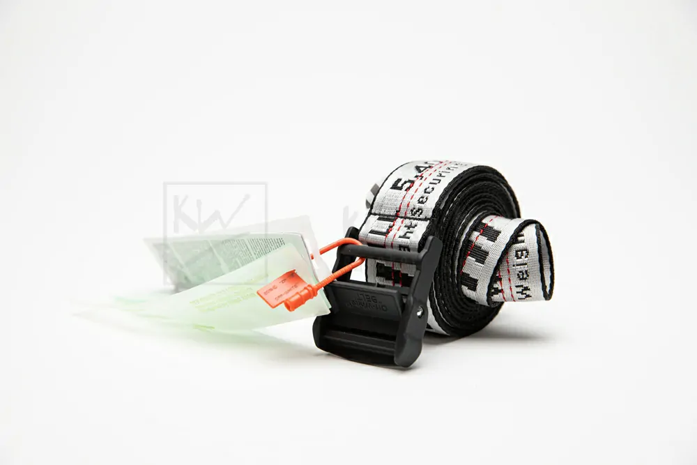 Off-white Industrial Belt Light Grey/Black - Image 3