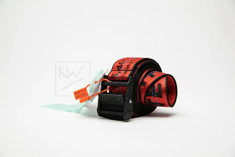 Off-white Industrial Belt Red/Black - Image 3