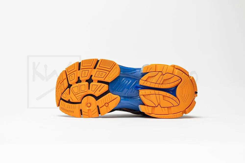 Balenciaga Runner Sneaker Blue Orange - Image 4