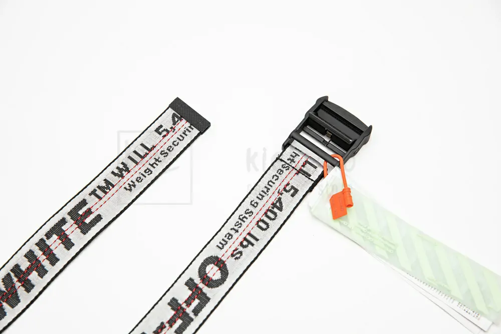 Off-white Industrial Belt Light Grey/Black - Image 4